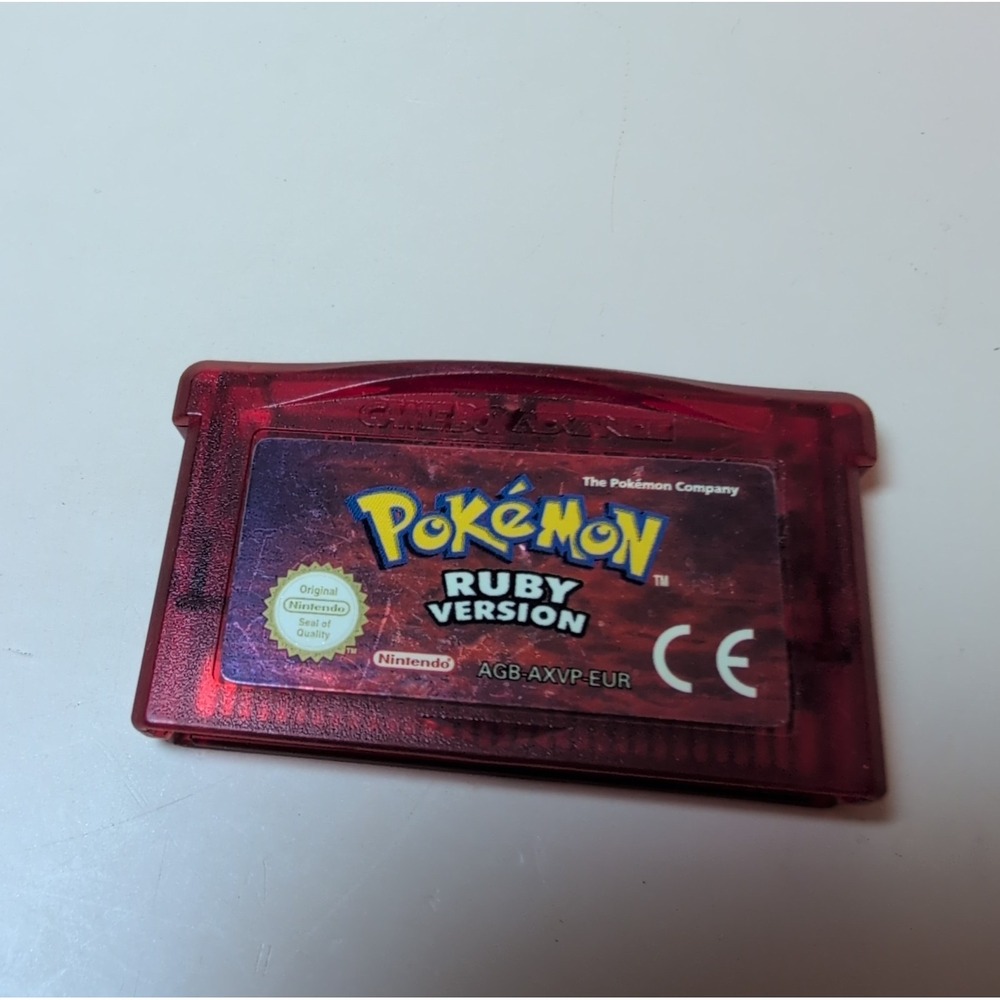 Nintendo Pokemon Ruby Version Game Boy Advance GBa AGB-AXVP-EUR Red